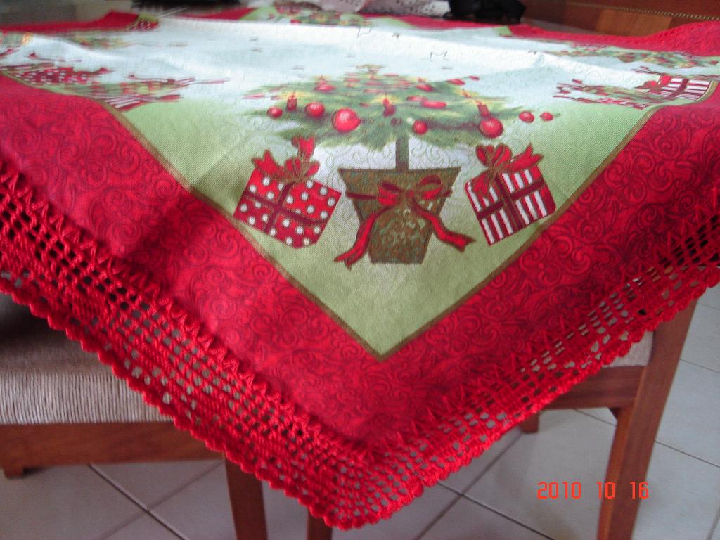 Toalhas de mesa em crochê para a mesa de Natal – Diário de Amélia